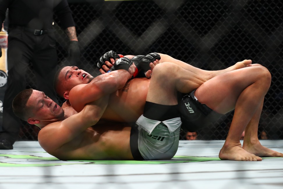 Nate Diaz had only just returned from a three-year lay-off. Photo: AFP
