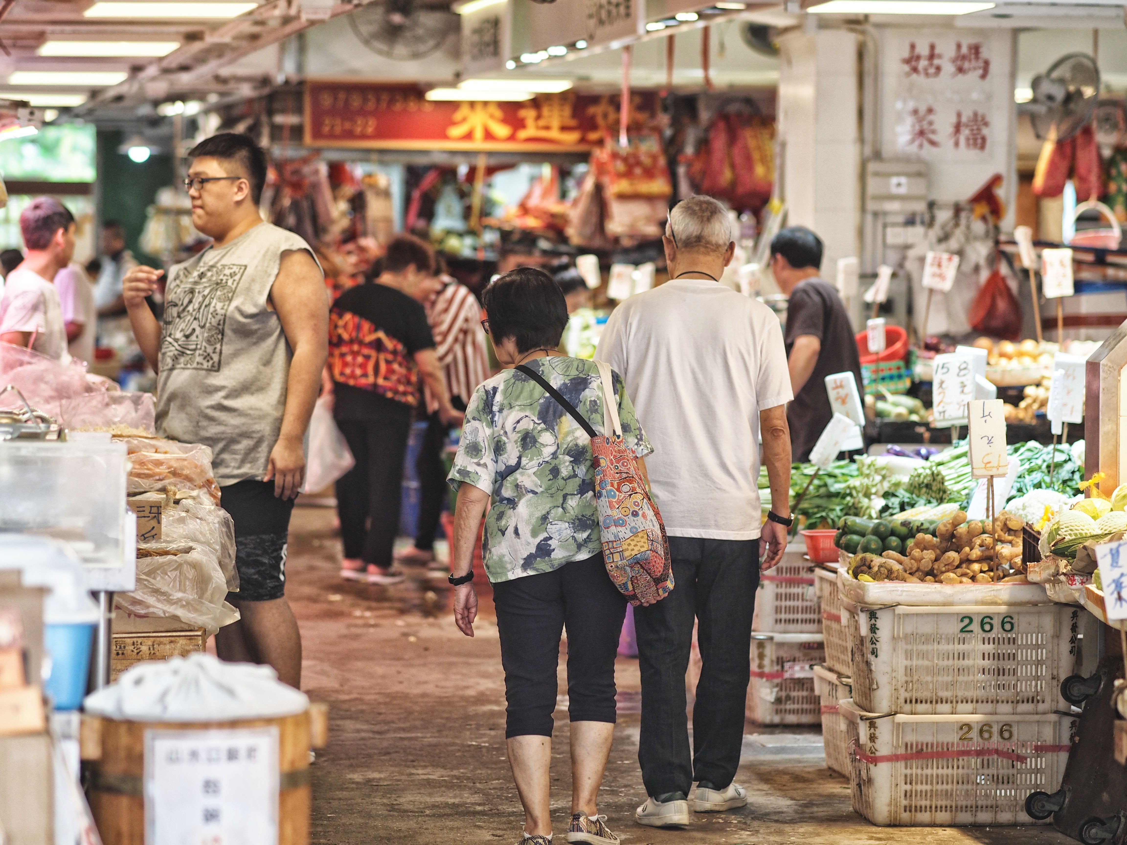 A wet market in Sha Tin, Hong Kong. Photo: Manami Okazaki