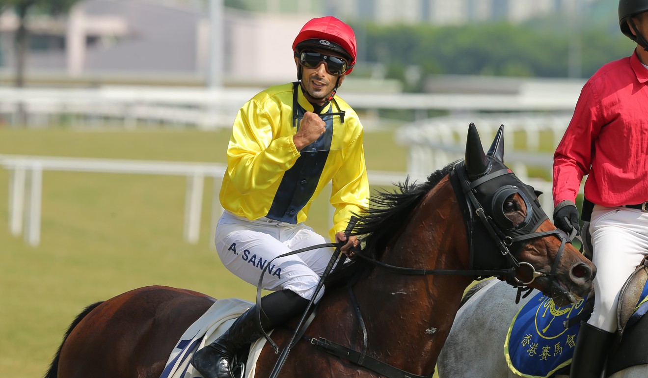 Alberto Sanna after the win of Chater Thunder at Sha Tin.