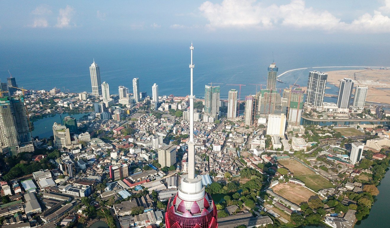 The Lotus Tower in Colombo was built under Beijing’s Belt and Road Initiative. Photo: Xinhua