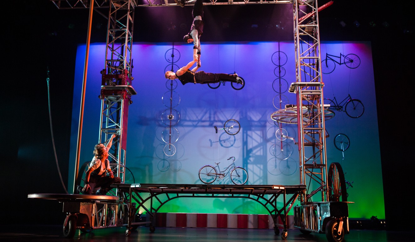 The show Pedal Punk, mixing circus performance, theatre and wacky humour, will be performed in Hong Kong by the US troupe, Cirque Mechanics, on December 26, 27 and 28.