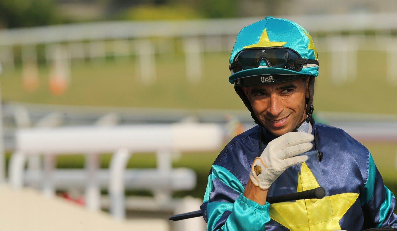 Joao Moreira after winning at Sha Tin on Sunday.