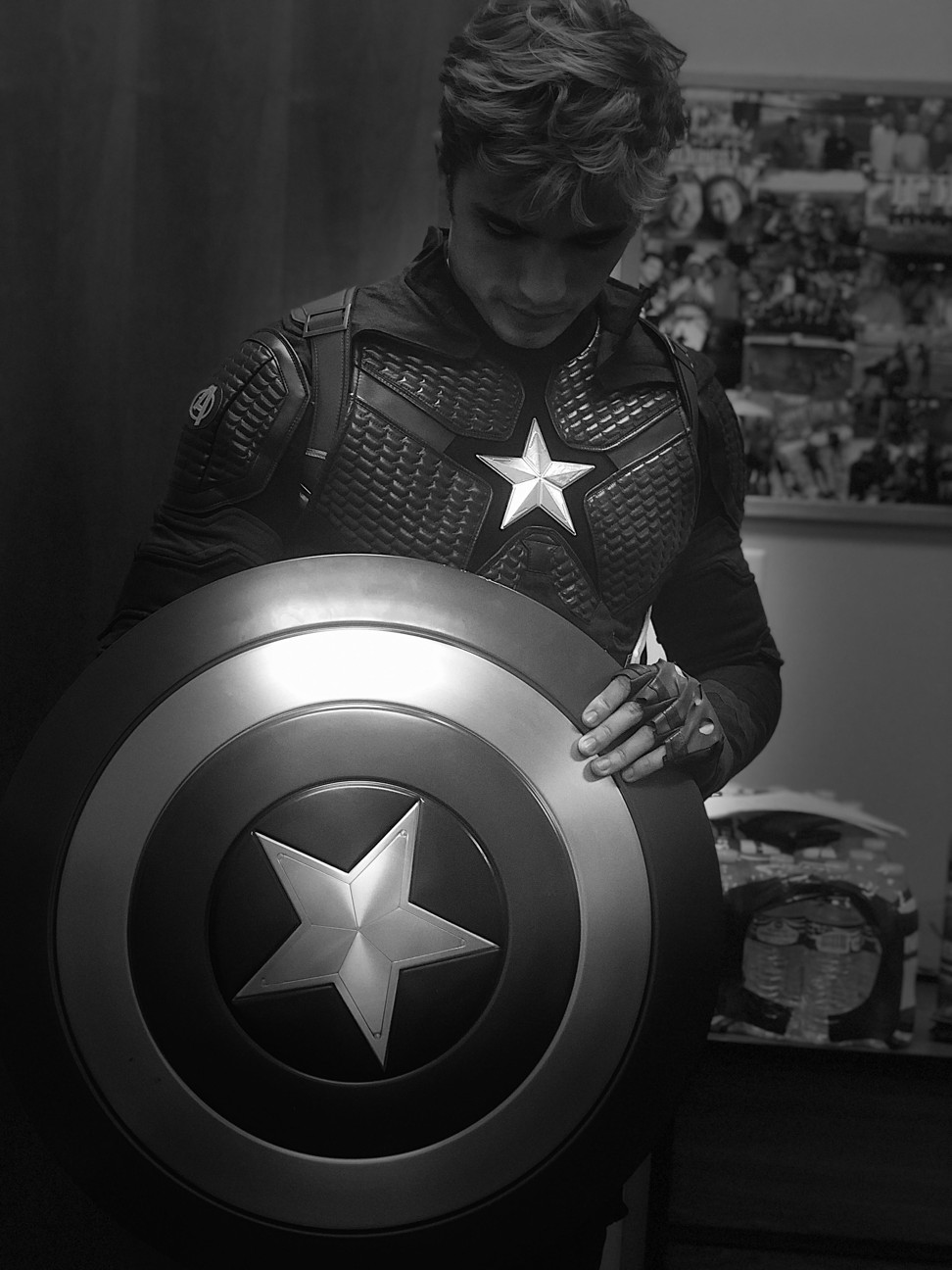 Jacob Rudolph as Captain America.