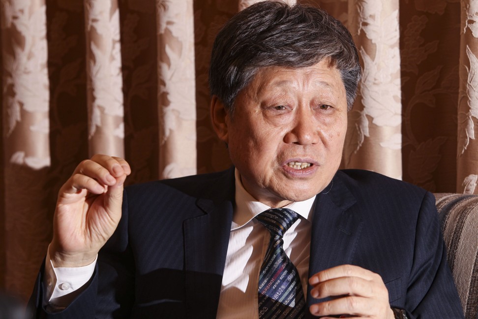 Haier Group chairman Zhang Ruimin at an interview at the press centre of the 19th National Congress of the Communist Party in Beijing in 2017. Photo: Simon Song