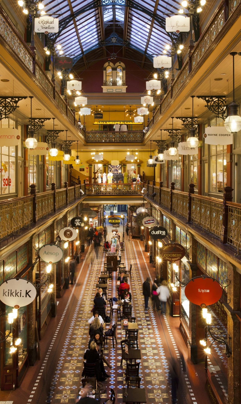 The Strand Arcade in the centre of Sydney is filled with small boutiques by local designers.