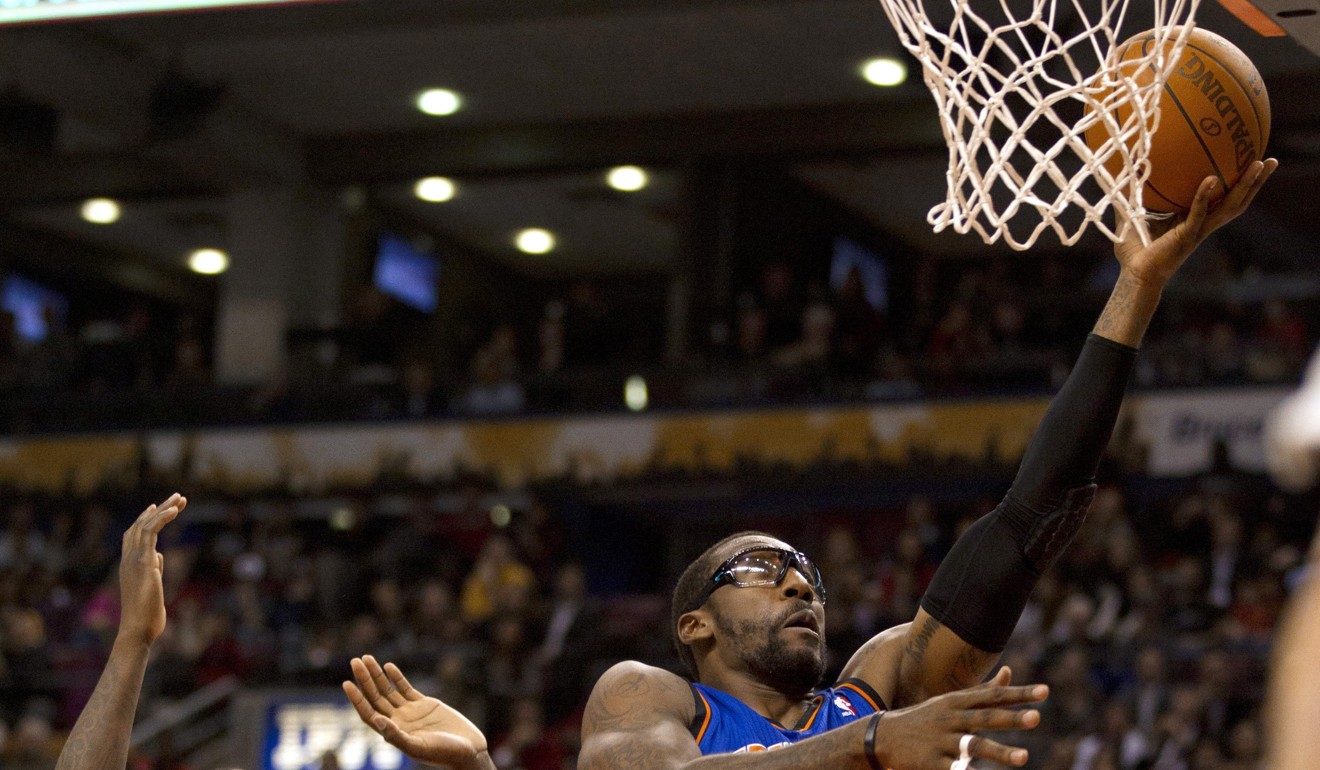 New York Knicks forward Amar’e Stoudemire drives to the basket in 2012. Photo: AP