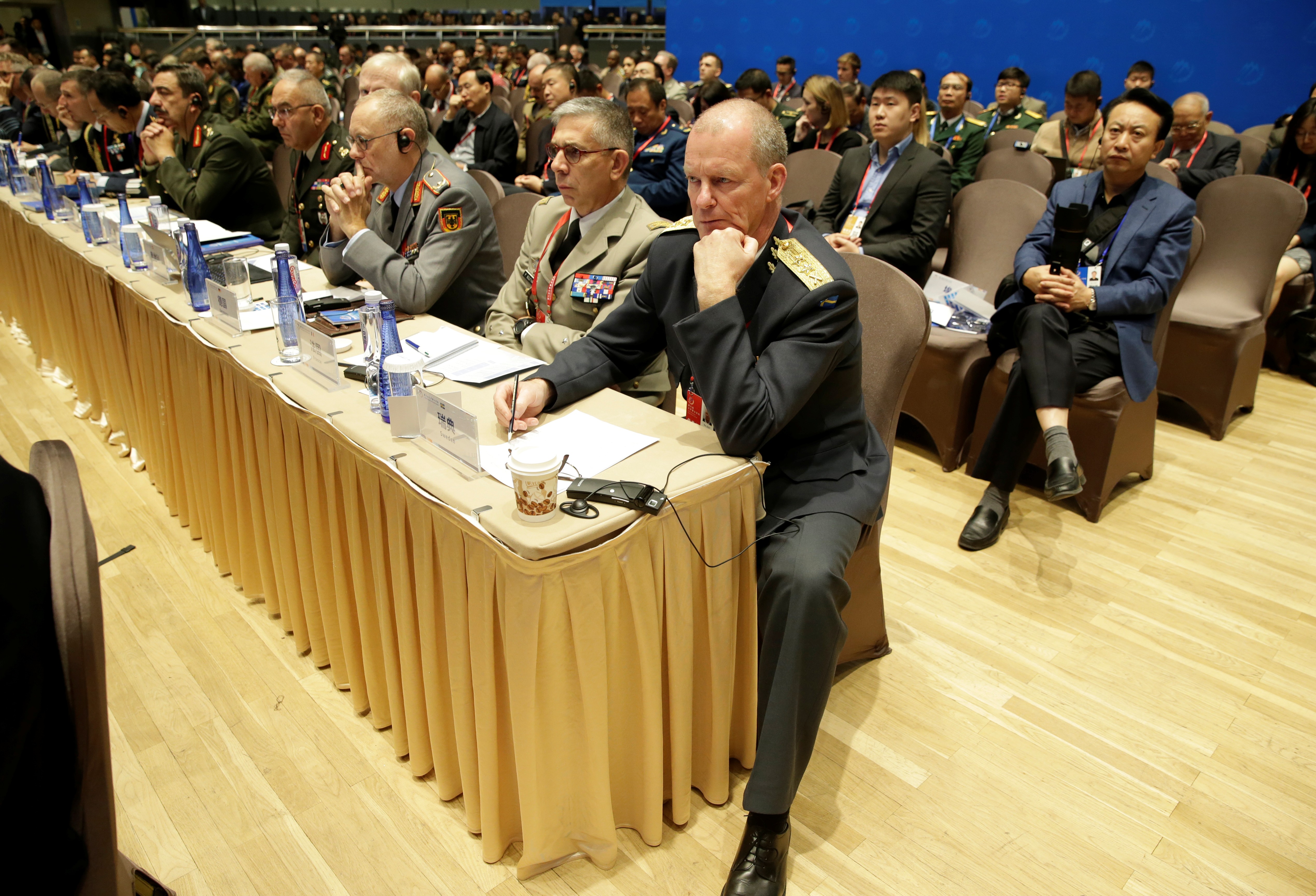 More than 600 people, including 23 defence ministers and six chiefs of staff, attended this year’s Xiangshan Forum in Beijing. Photo: Reuters