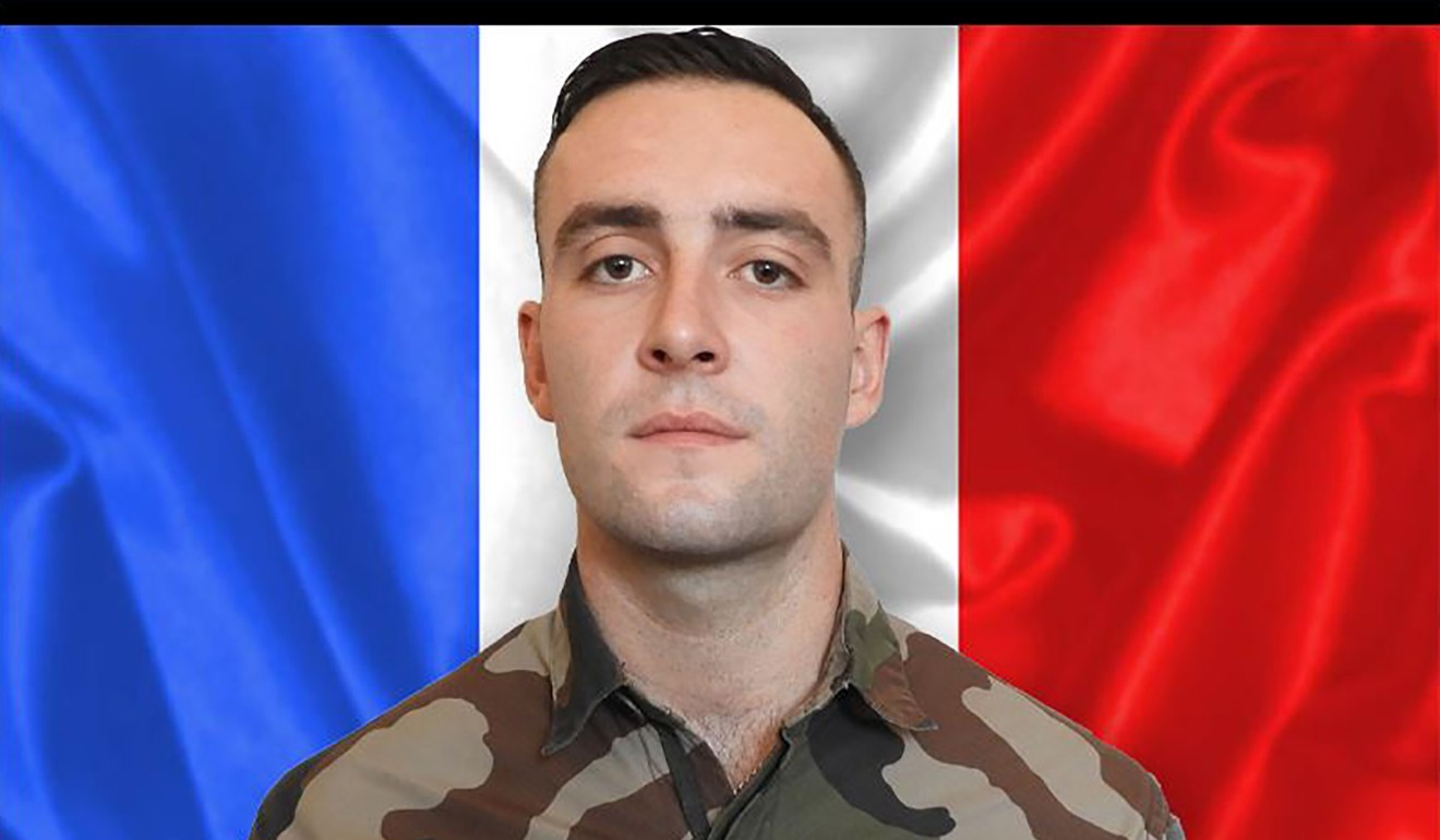 Corporal Ronan Pointeau died after an armoured vehicle in which he was travelling hit an improvised explosive device. Photo: AFP