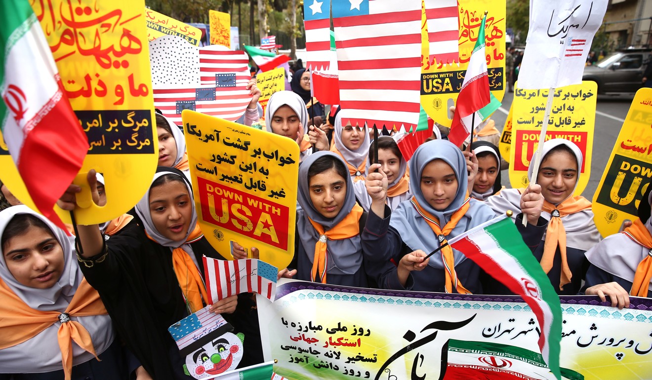 Iran marks 40 years since US embassy takeover with flag-burning rally ...