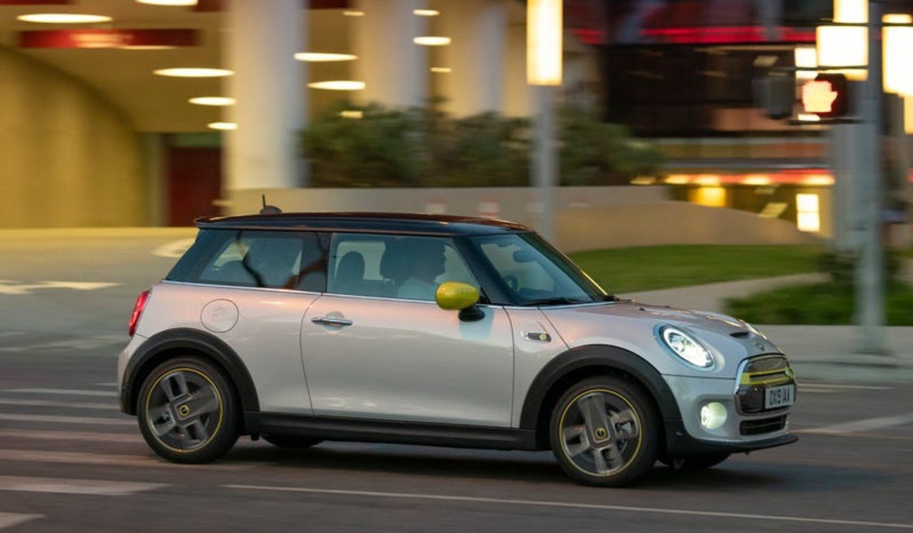 The electric Mini Cooper SE targets commuters, and has a range of between 146 and 168 miles.