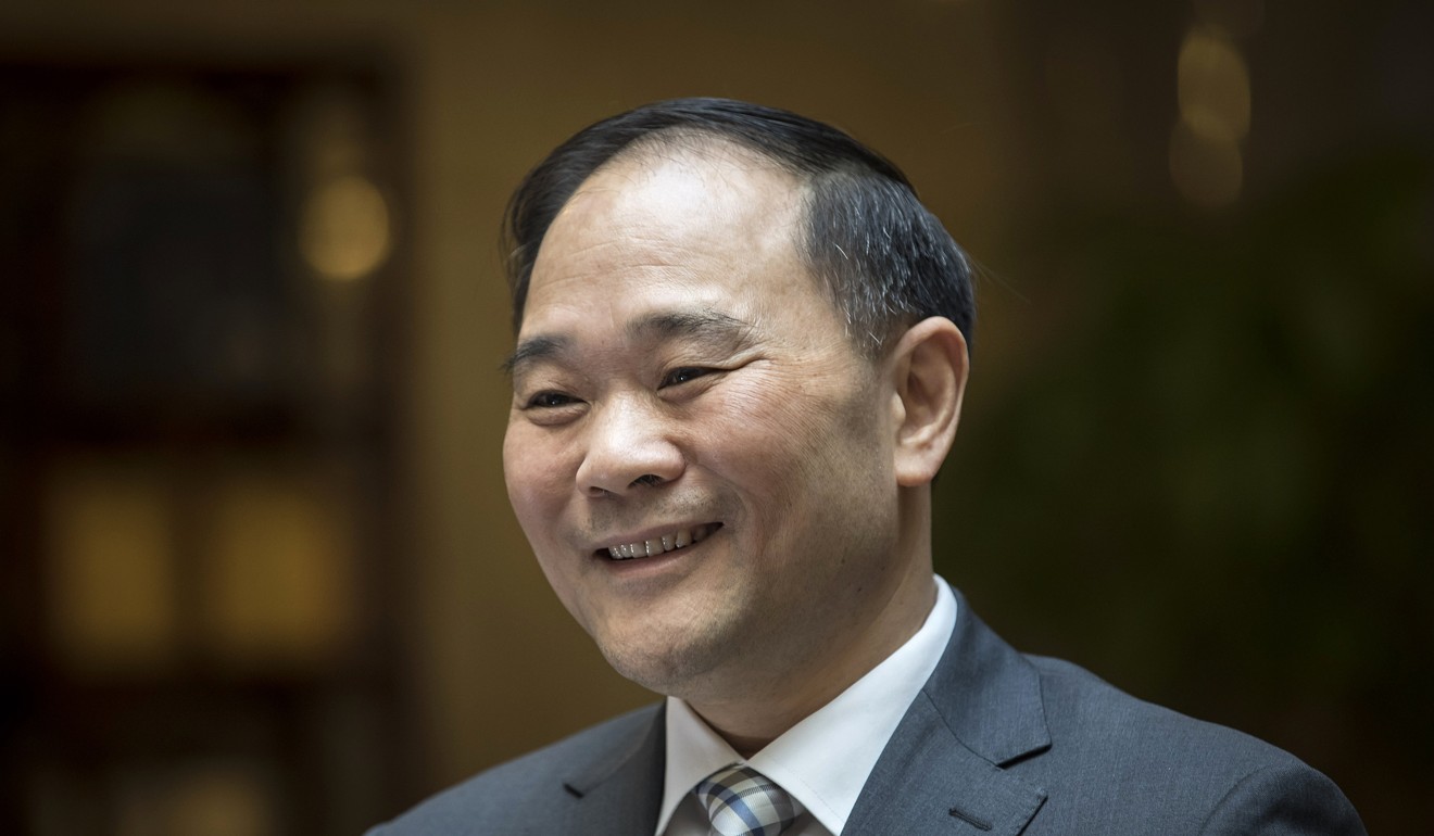 Li Shufu, chairman of Geely Group, saw his net worth fall from US$14.2 billion to US$12.9 billion. Photo: Bloomberg