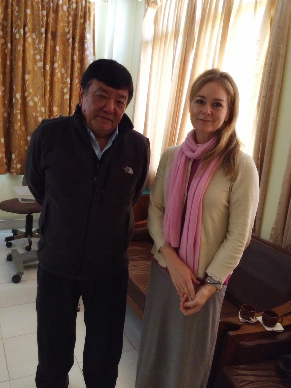 Donohue with Nepalese ophthalmologist Dr Sanduk Ruit. Photo: Handout