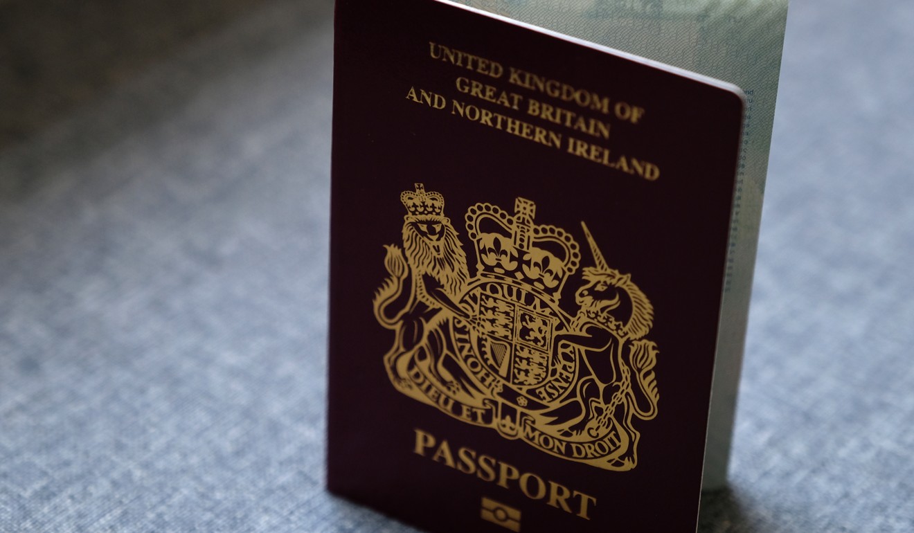 A British National (Overseas) passport. Photo: Fung Chang