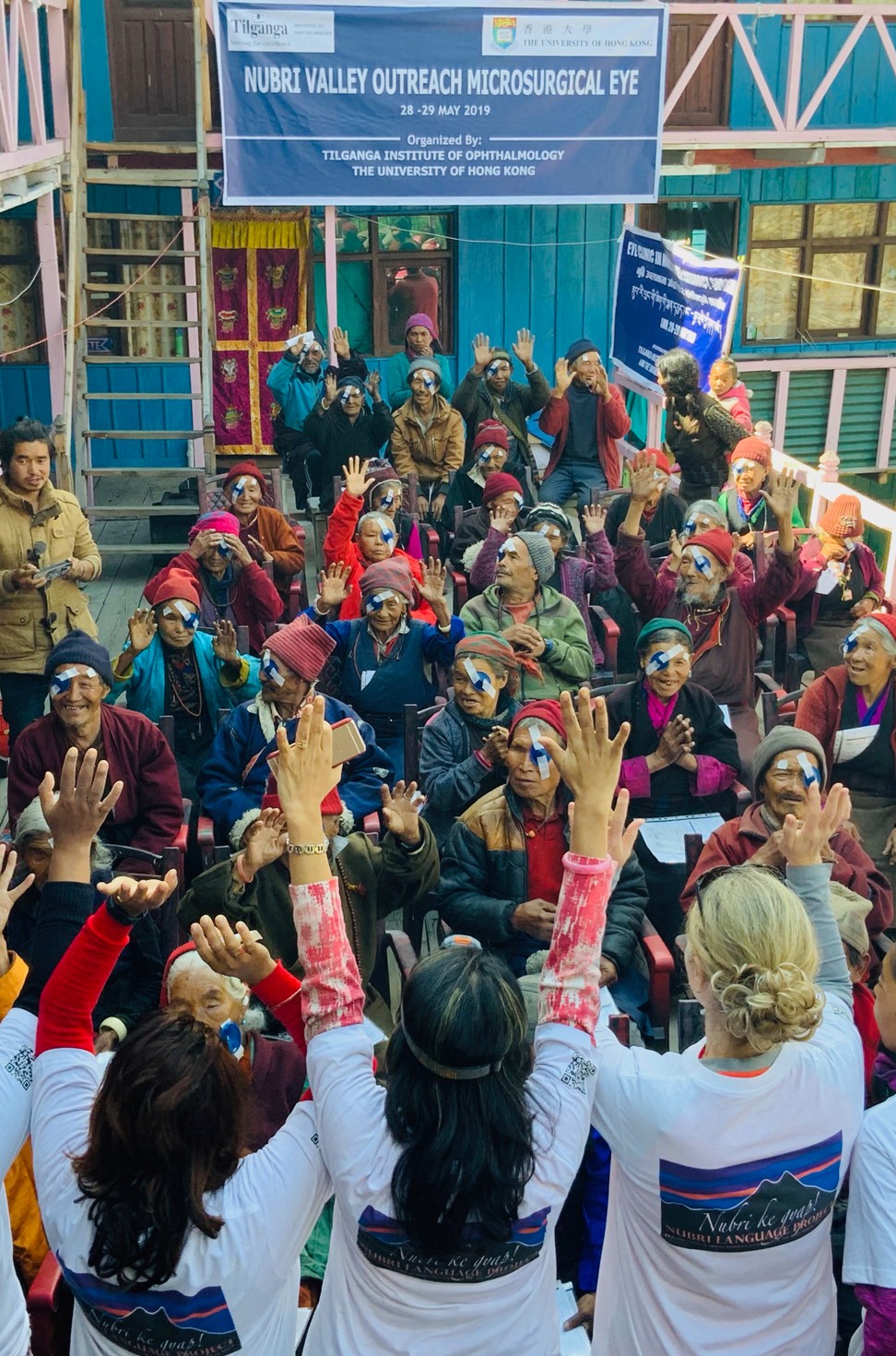More than 50 people from across the Nubri valley underwent cataract surgery. Photo: HKU