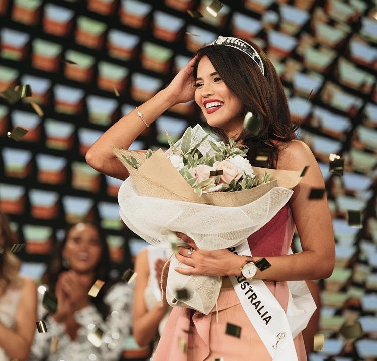 Priya Serrao, the first Indian-born Miss Universe Australia, says she still pinches herself after her surprise win this year.