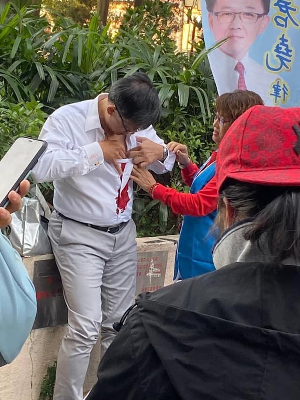 Junius Ho was out campaigning at the time of the incident. Photo: Handout