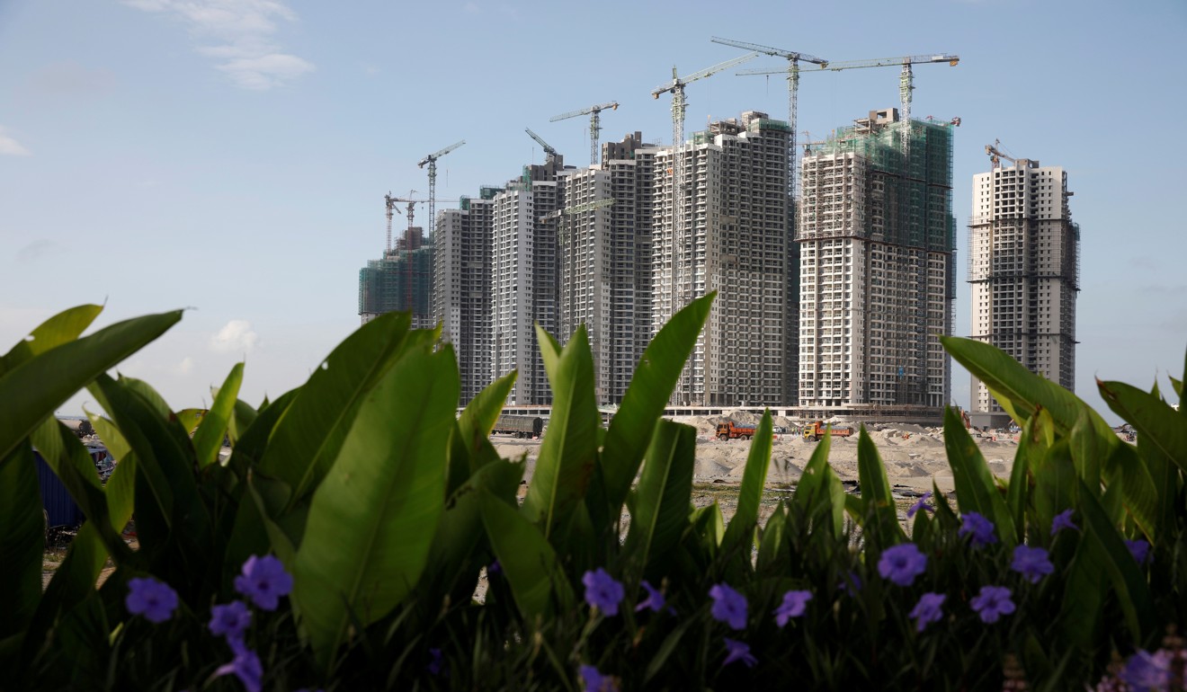 Residential apartments under construction in Johor, Malaysia. Photo: Reuters