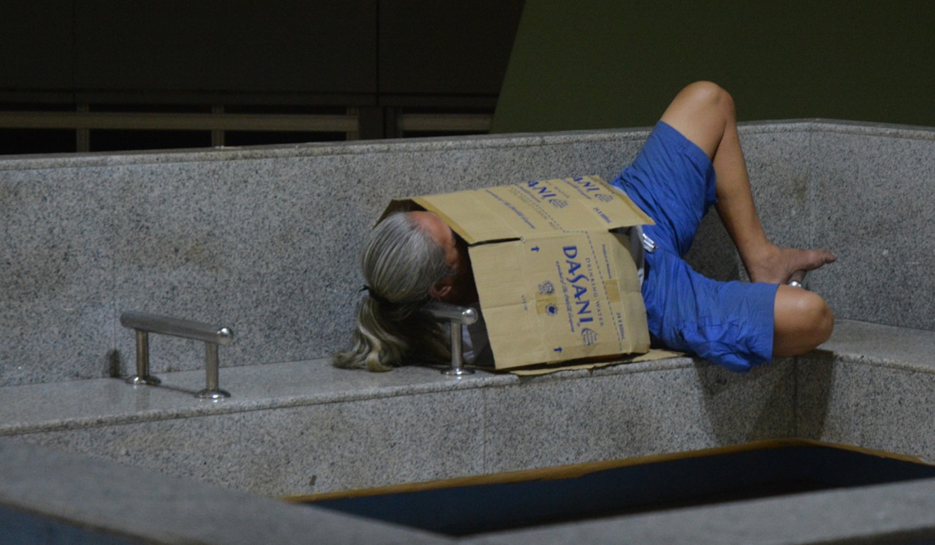 A rough sleeper in Singapore. Photo: TheOnlineCitizen.com