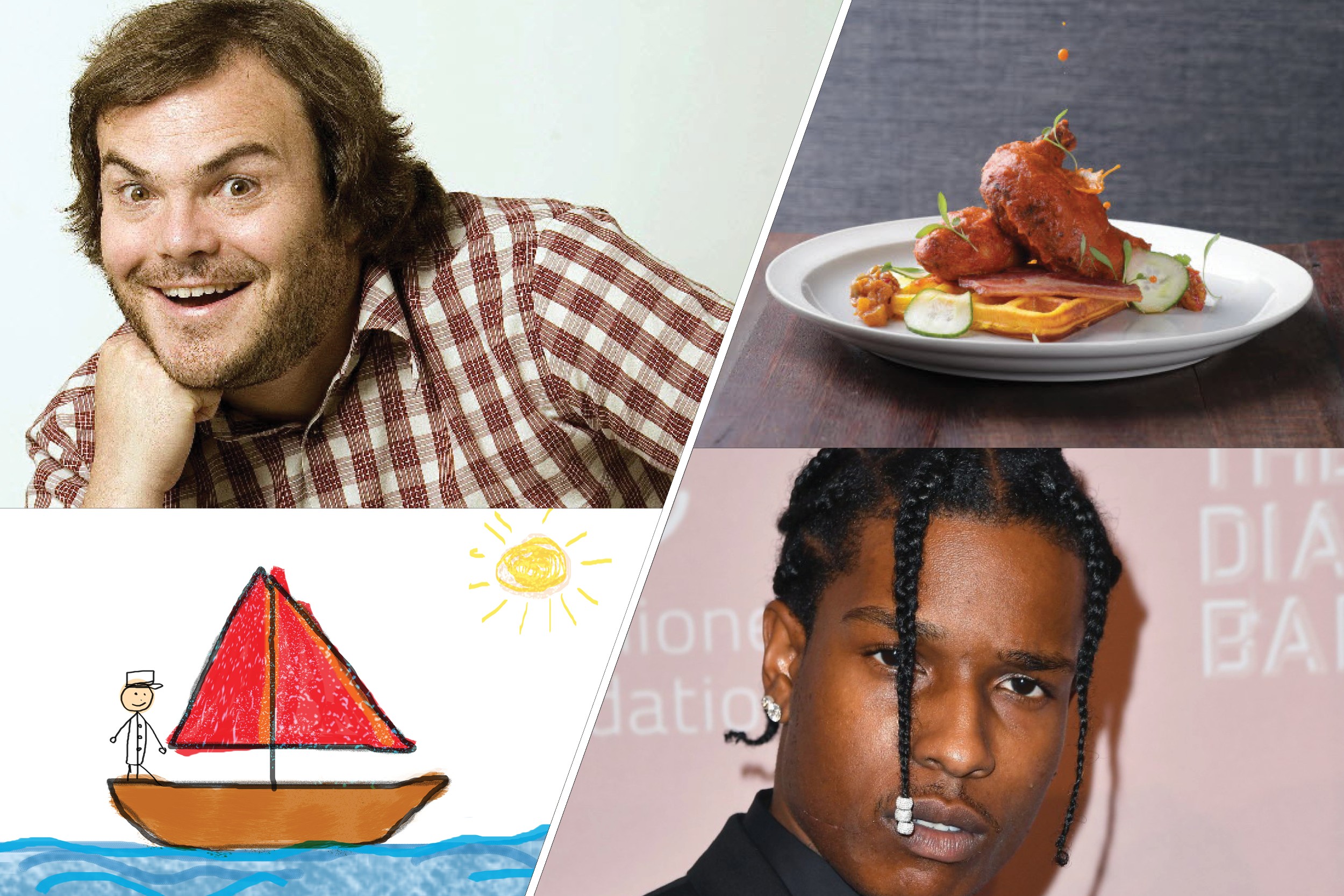 Before performing at Hong Kong’s Clockenflap music festival, Jack Black asked for a child’s drawing of a boat, while A$AP Rocky demanded chicken and waffles served onstage. Because he could.