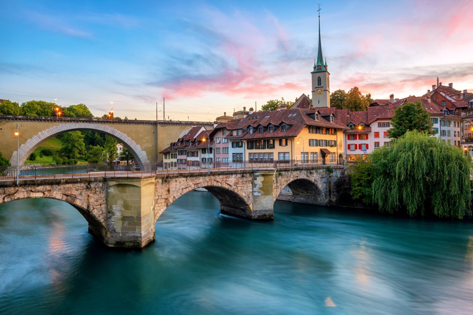 The Aare River runs through Bern, in Switzerland. Photo: Shutterstock