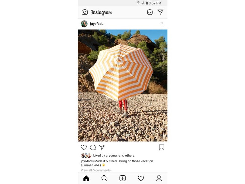 This is how Instagram posts appear with like counts hidden. Photo: Instagram