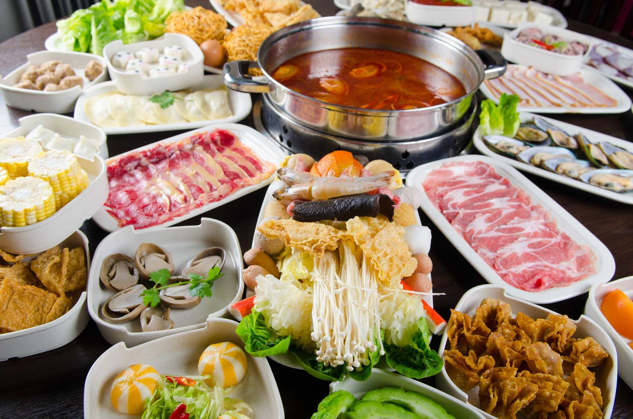 A shabu-shabu hotpot meal. Swapping out healthier alternatives can make the meal better for your health. Photo: Getty Images