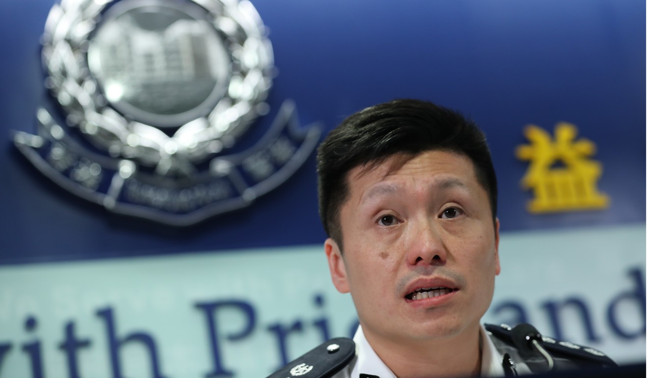 Chief superintendent John Tse said protesters targeted the court because they were unhappy with a ruling that rejected a student leader’s bid to bar officers from campus. Photo: Sam Tsang