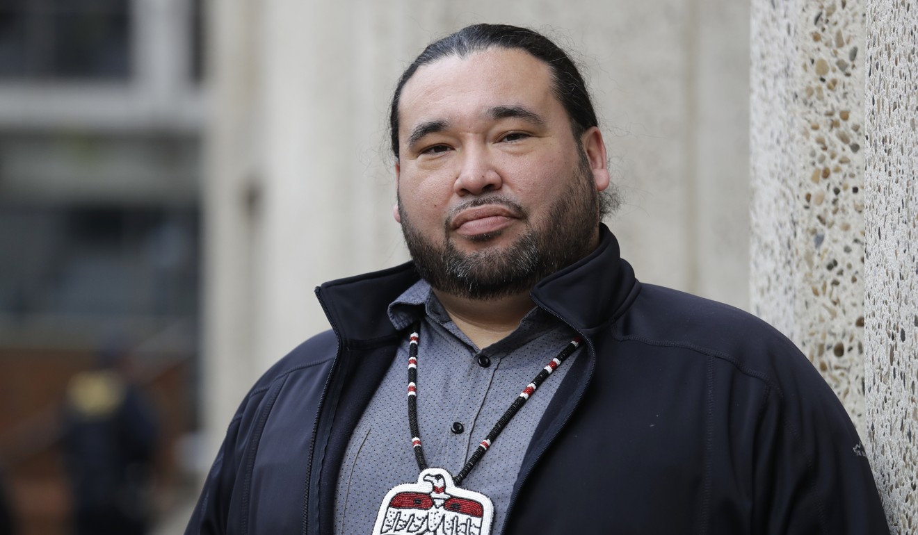Makah Tribal Council Member Patrick DePoe before a federal court hearing to help determine whether his small American Indian tribe can once again hunt whales. Photo: AP