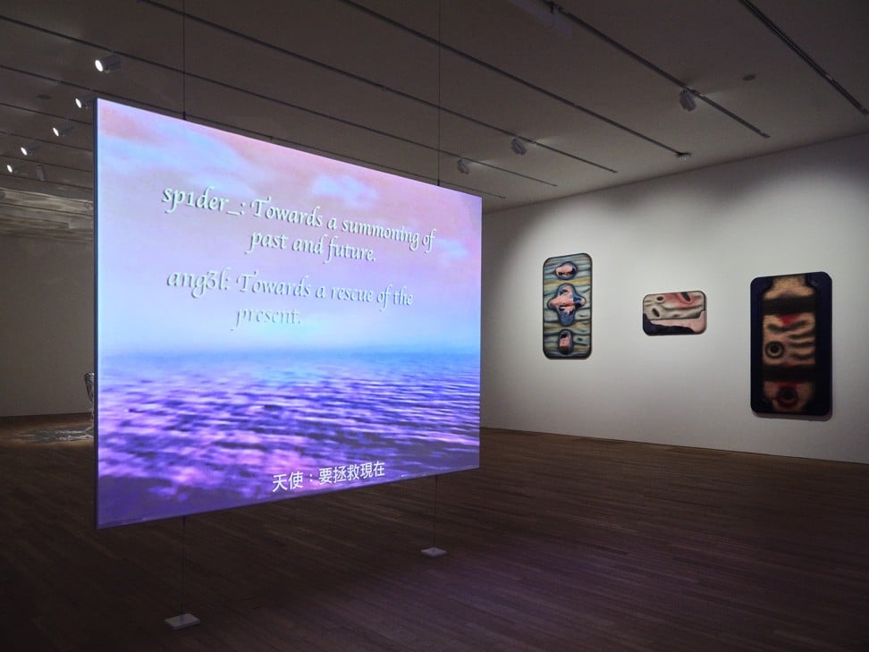 From left: Jon Rafman’s Neon Parallel – which conjures a world city recalling Hong Kong, but was largely shot in Intanbul; Tishan Hsu’s Stripped Nude and No Name.