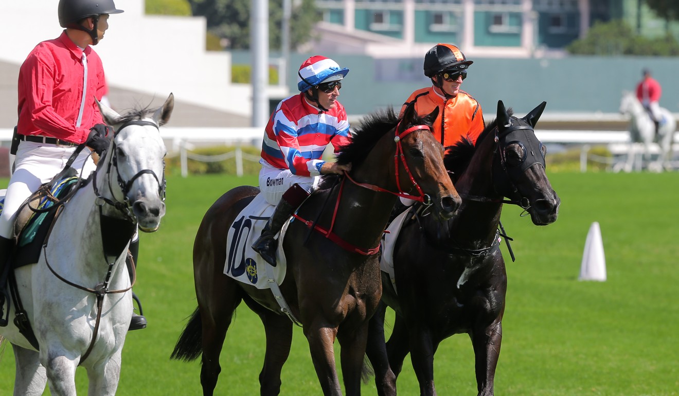 Hugh Bowman returns on Triple Triple at Sha Tin on Sunday.