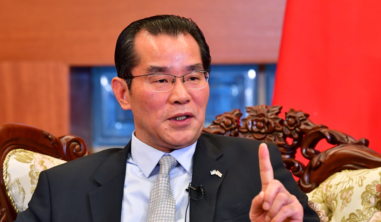 China’s ambassador to Sweden Gui Congyou said granting an award to Gui Minhai would harm relations between the two countries. Photo: EPA-EFE