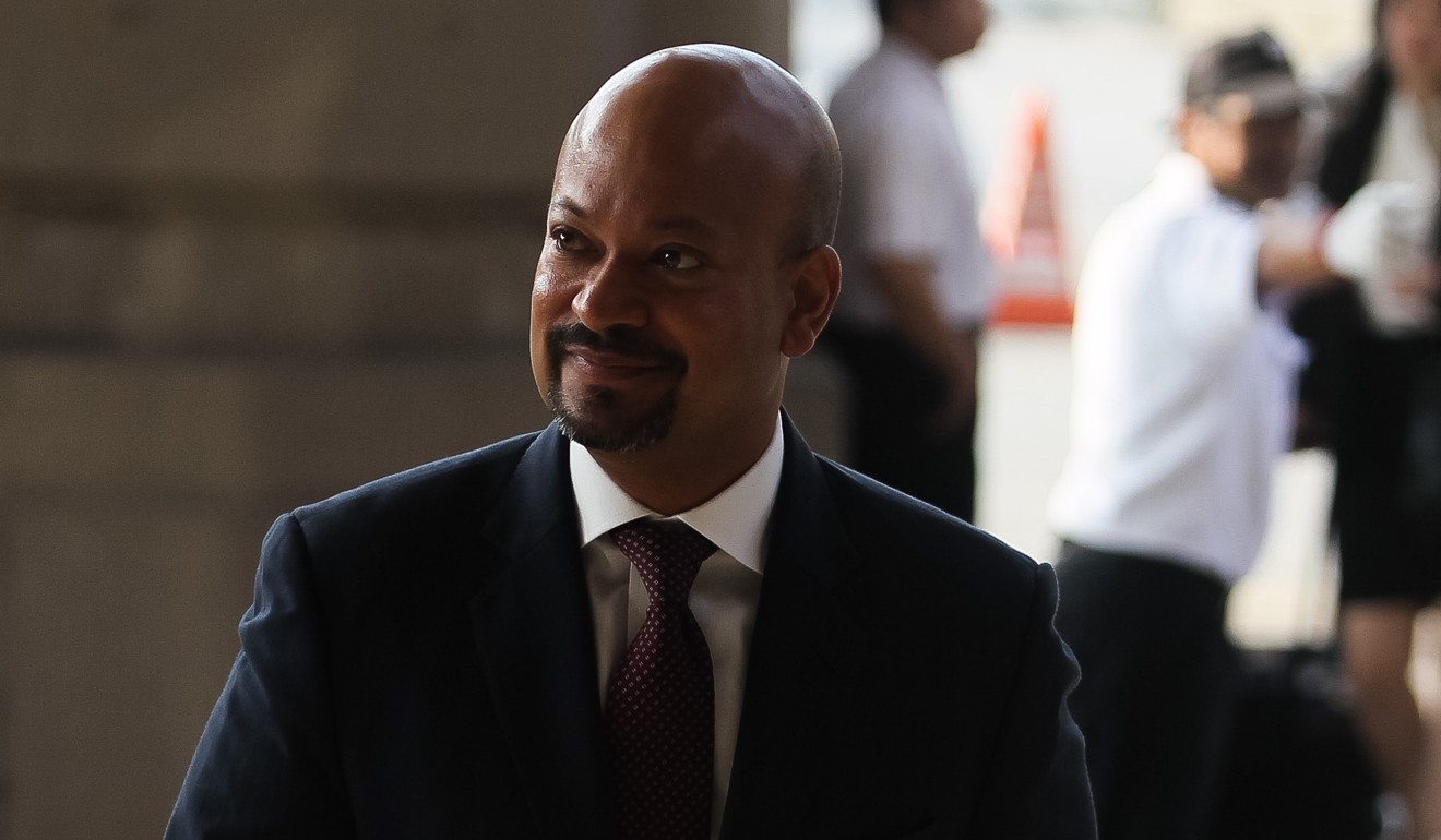 Former head of 1MDB, Arul Kanda, arrives for his trial at the High Court in Kuala Lumpur on Monday. Photo: AFP