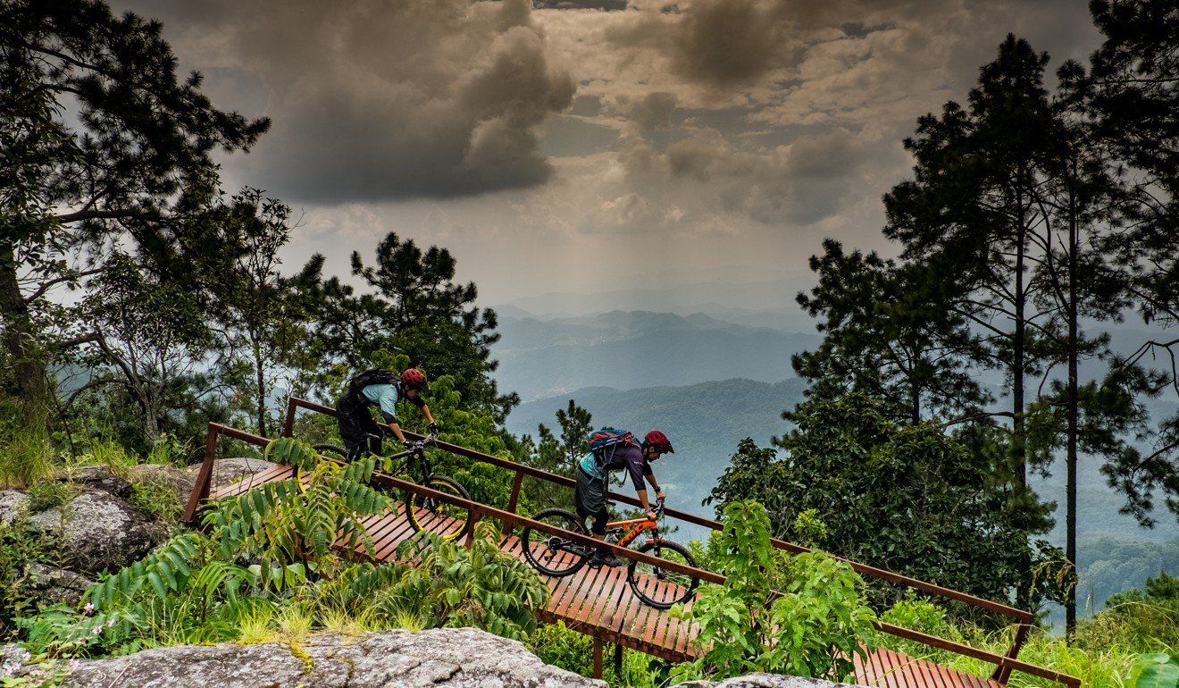 mountain biking