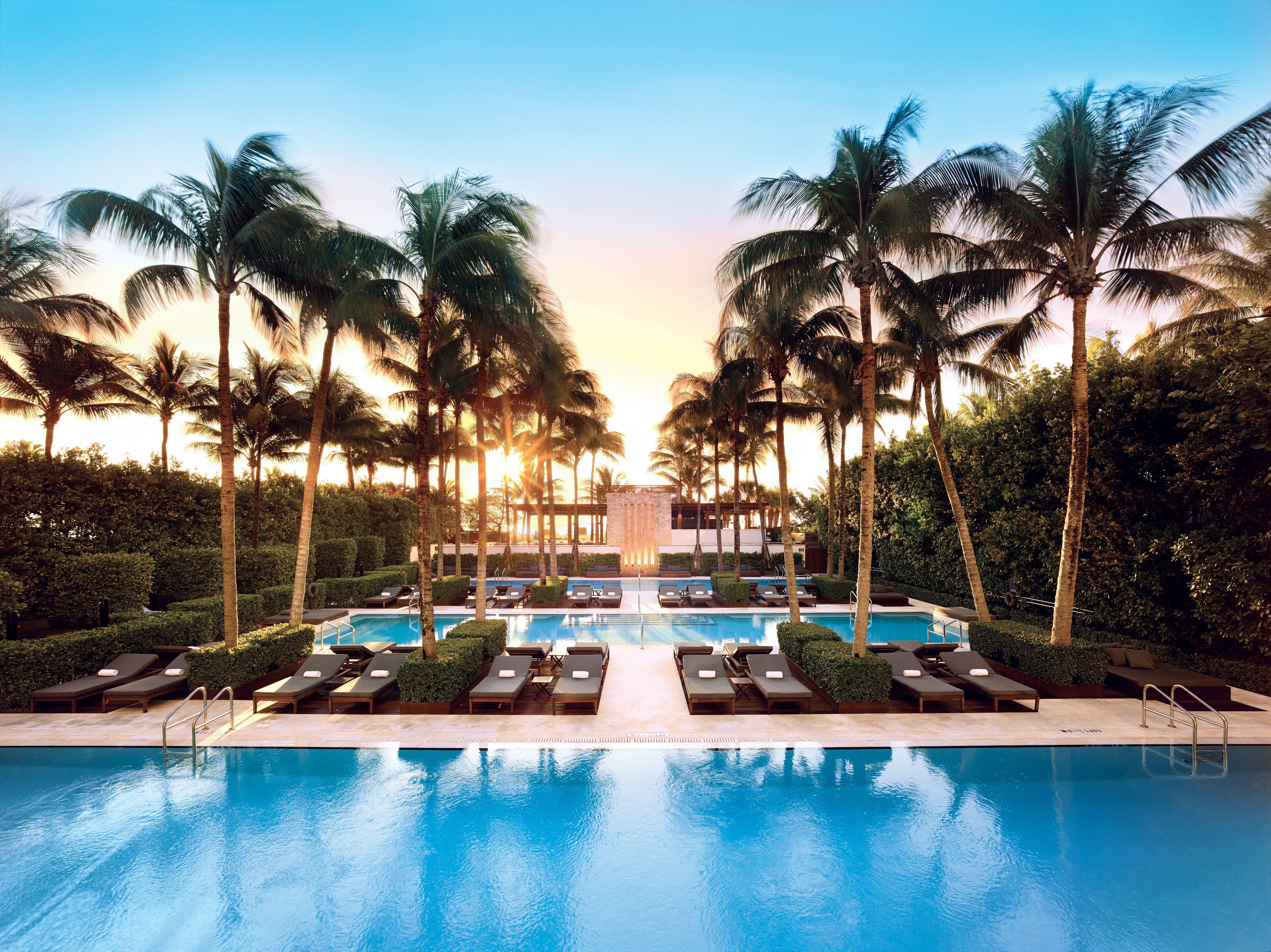 The pool area at The Setai in Miami Beach, Florida. Photo: Handout