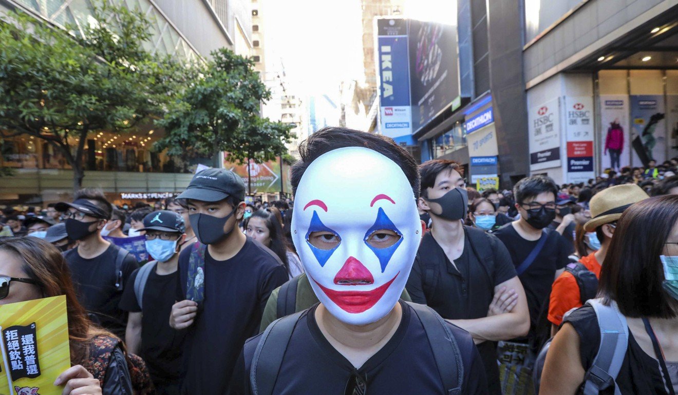 The anti-mask law, which was brought in using colonial-era legislation, was enacted on October 5. Photo: Felix Wong