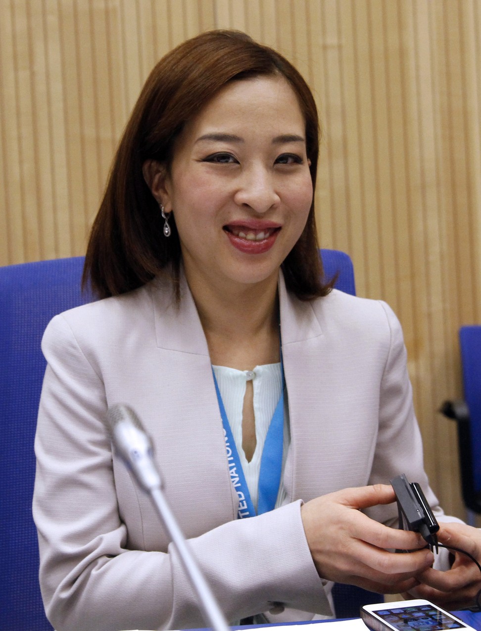 Princess Bajrakitiyabha at the 21st session of the Commission on Crime Prevention and Criminal Justice in Vienna on April 23, 2012. Photo: AP