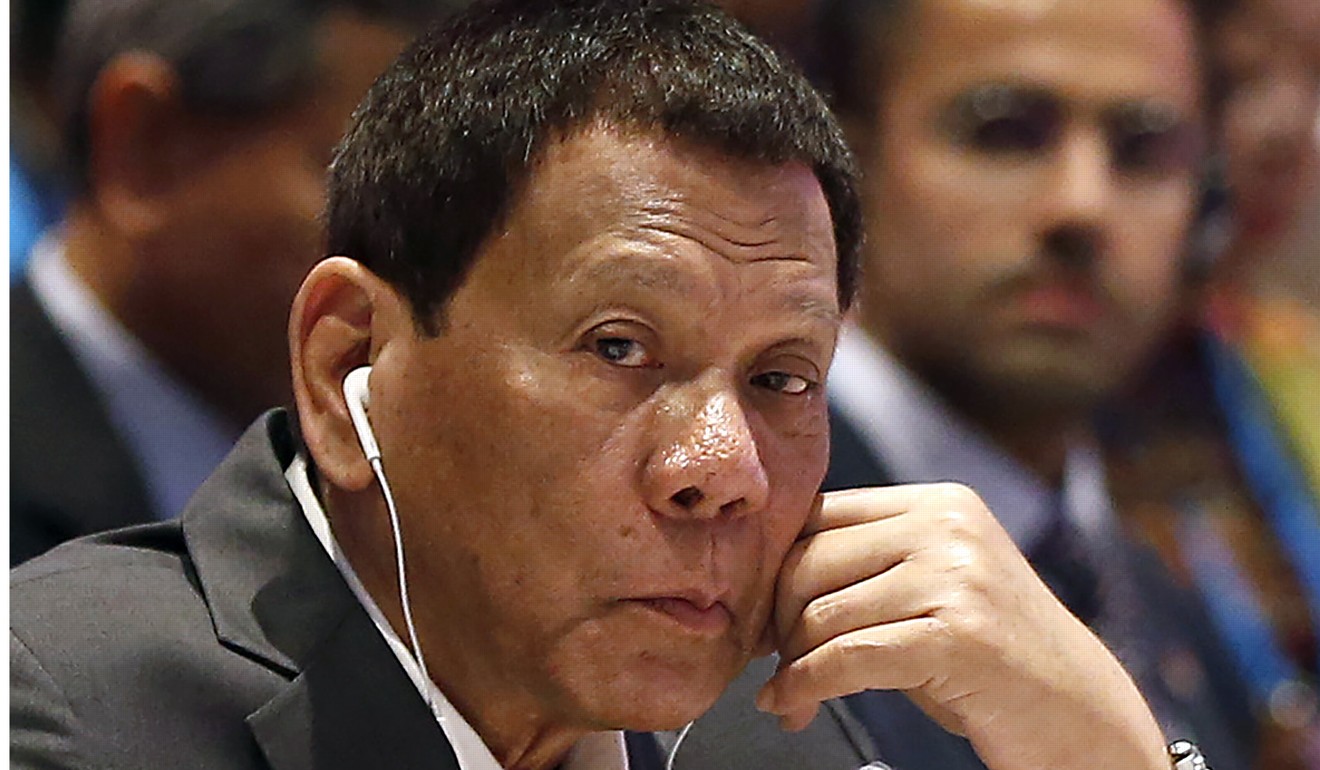 Philippines President Rodrigo Duterte has defended the cost of building the cauldron for the SEA Games. Photo: EPA