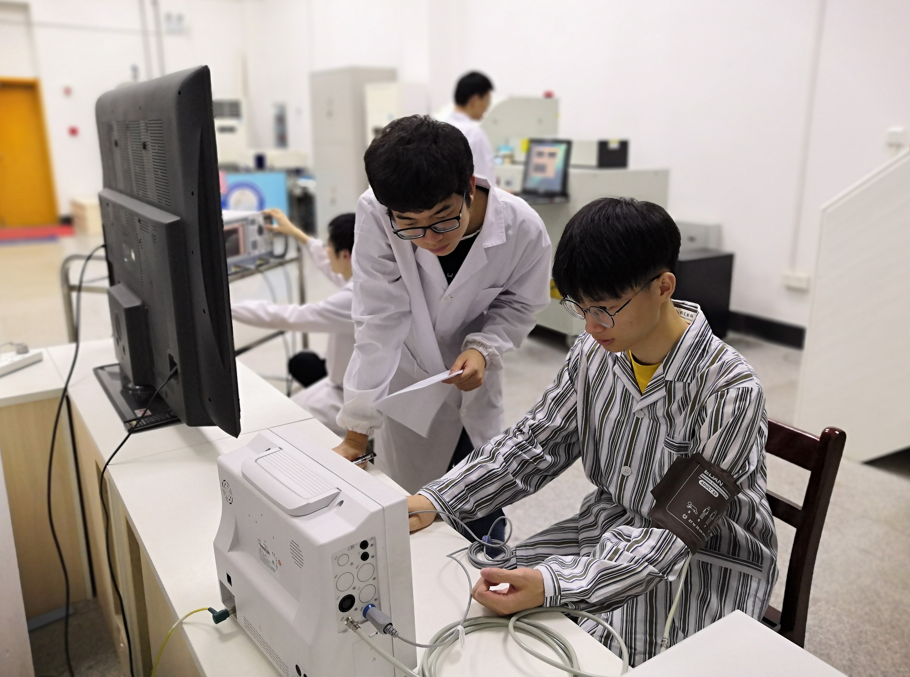 Researchers from the Chinese Academy of Sciences’ Wuhan Institute of Physics and Mathematics. Photo: Xinhua