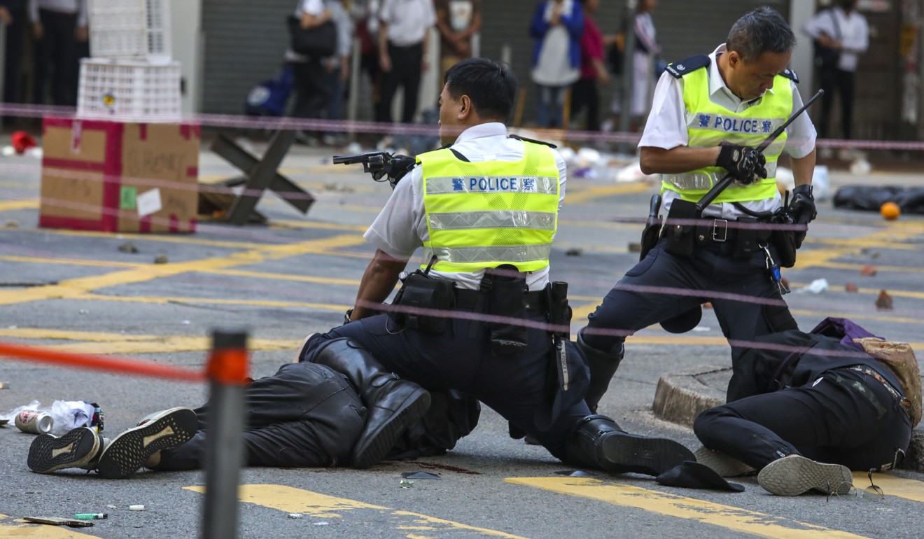 Hong Kong police face criticism for allegedly using excessive force on anti-government protesters. Photo: Nora Tam