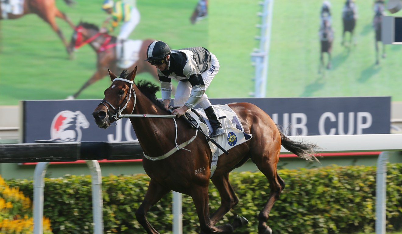 Exultant coasts to victory in Sunday’s Jockey Club Cup at Sha Tin.