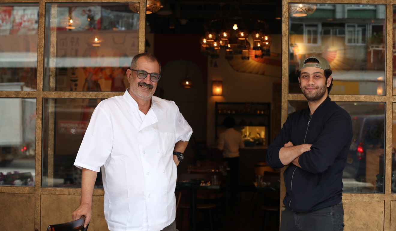 Chef Mohsen Gaber Ibrahim (left) and general manager Medhat Ibrahim at Aziza in Kennedy Town. Photo: Xiaomei Chen