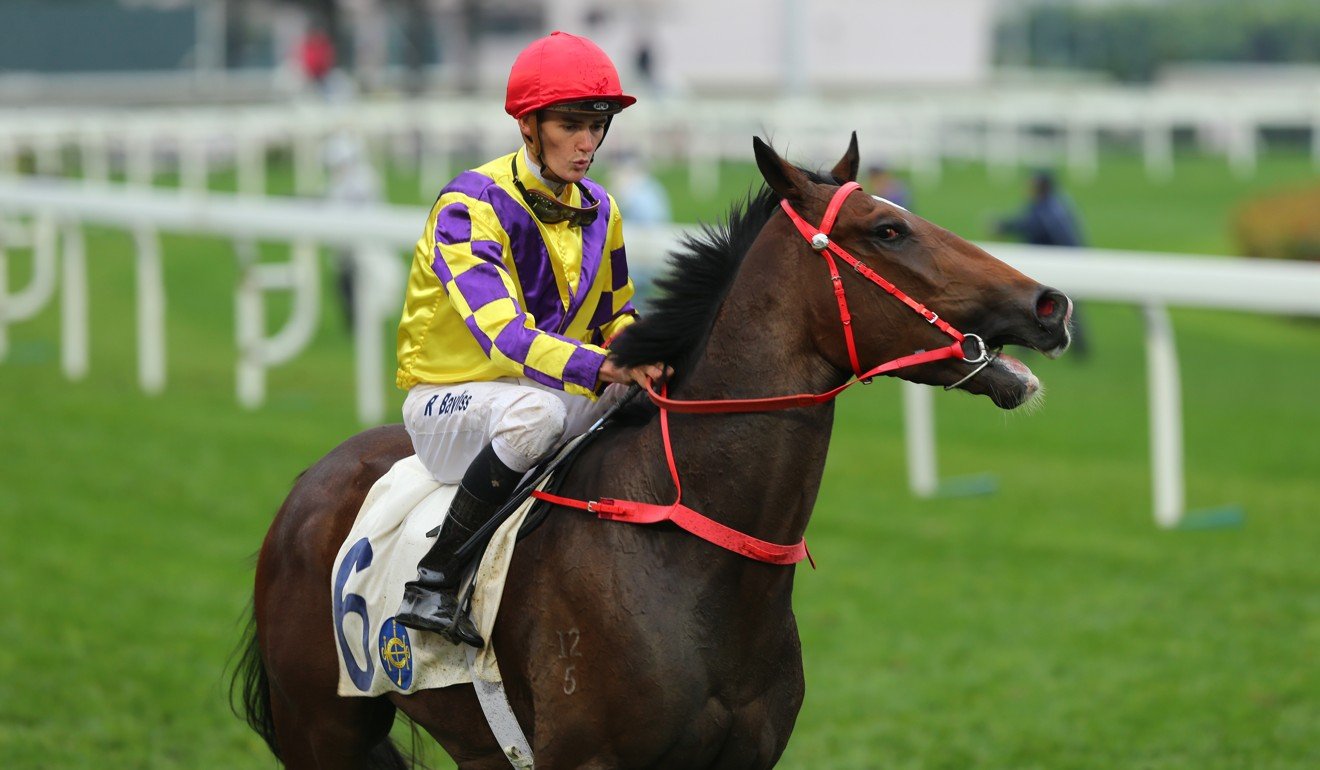 Regan Bayliss on Champion’s Way at Sha Tin.