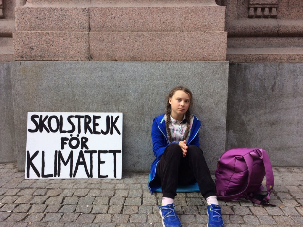 Greta Thunberg started skipping classes in September last year to campaign for climate change. By November, her movement had gone global. Photo: Handout