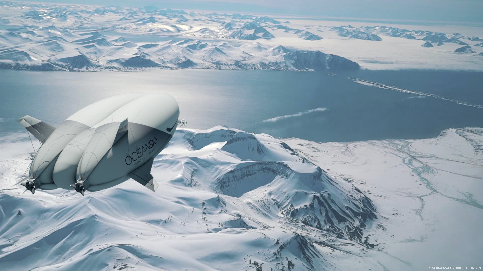 Swedish company OceanSky Cruises is offering trips to the North Pole aboard the Airlander 10, aka “The Flying Bum”.