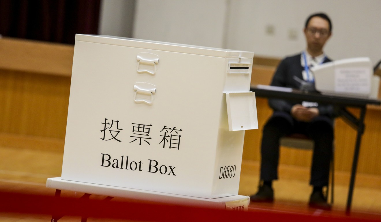 A total of 4.12 million registered voters – roughly 55 per cent of Hong Kong’s population of 7.39 million people – can cast their ballots on Sunday. Photo: May Tse