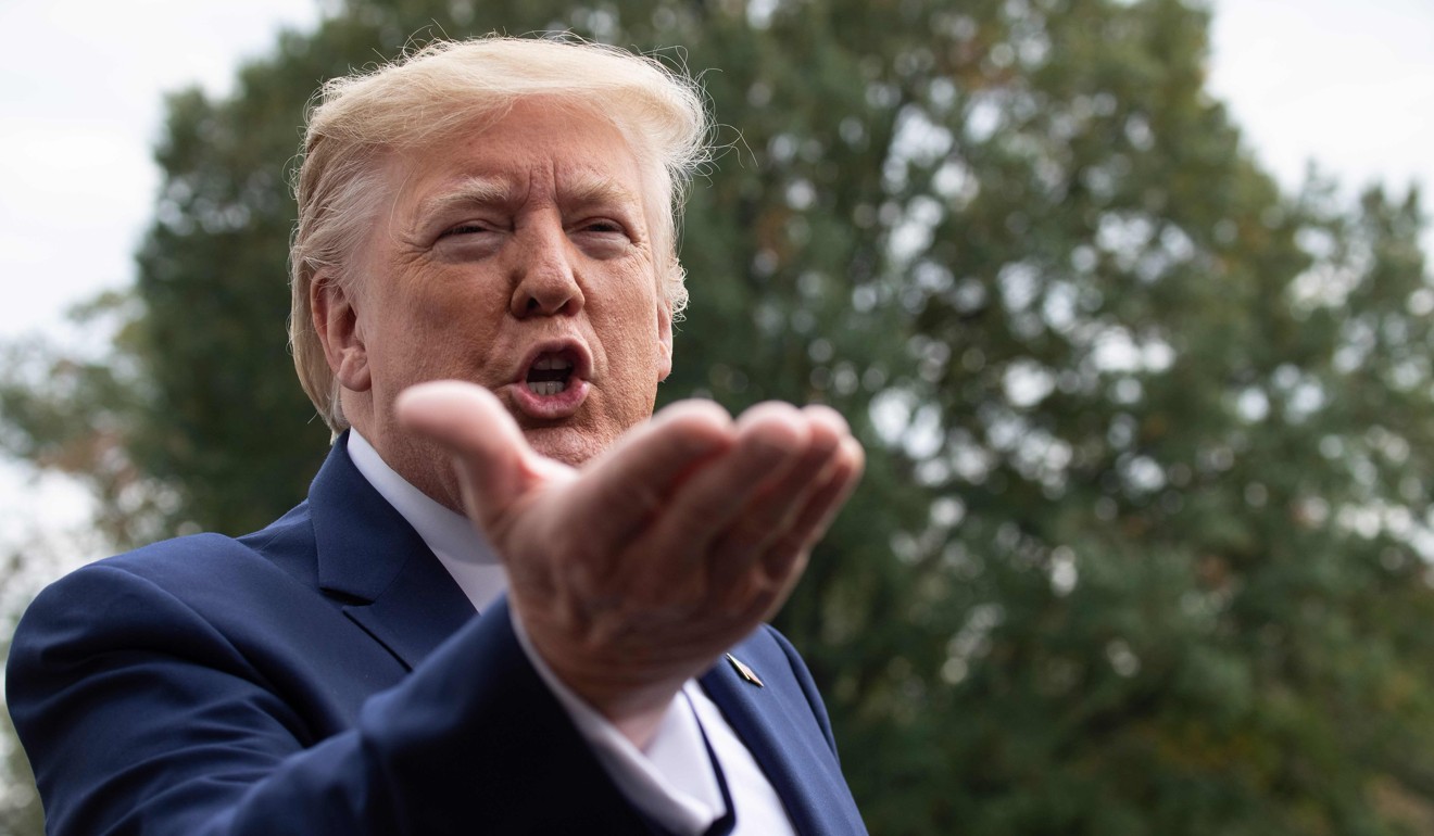 US President Donald Trump hinted on Friday that he might not sign the Hong Kong Human Rights and Democracy Act. Photo: AFP