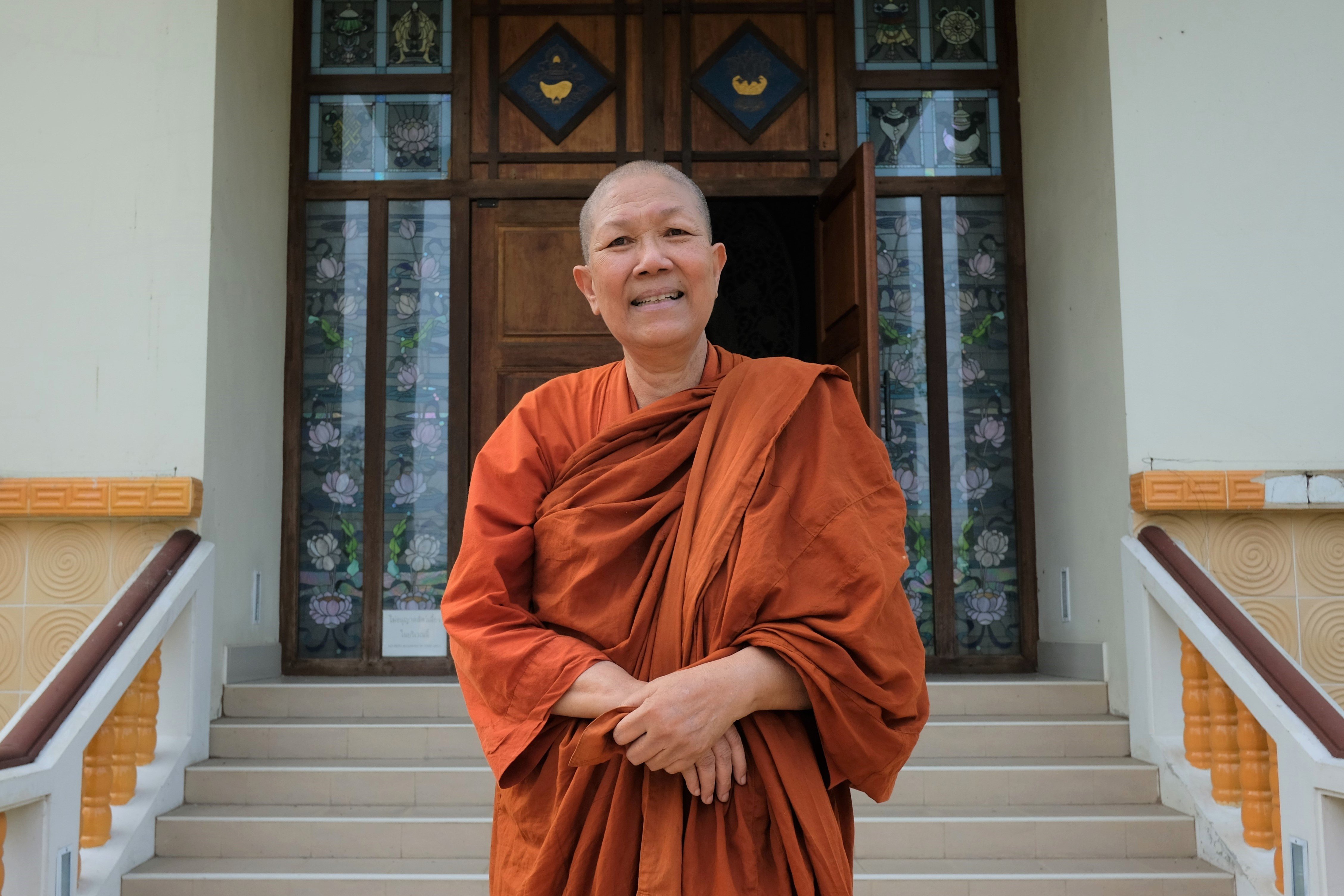 Venerable Dhammananda Bhikkhuni is Thailand’s first fully ordained female, Theravada Buddhist monk. Photo: Tibor Krausz