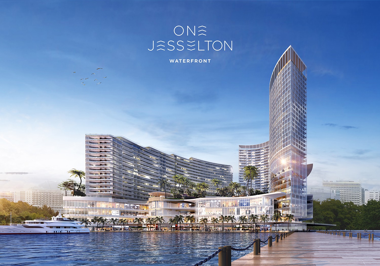 One Jesselton waterfront, mixed development comprising premier retail mall, hotel, serviced suites, residential condominiums and commercial office space.