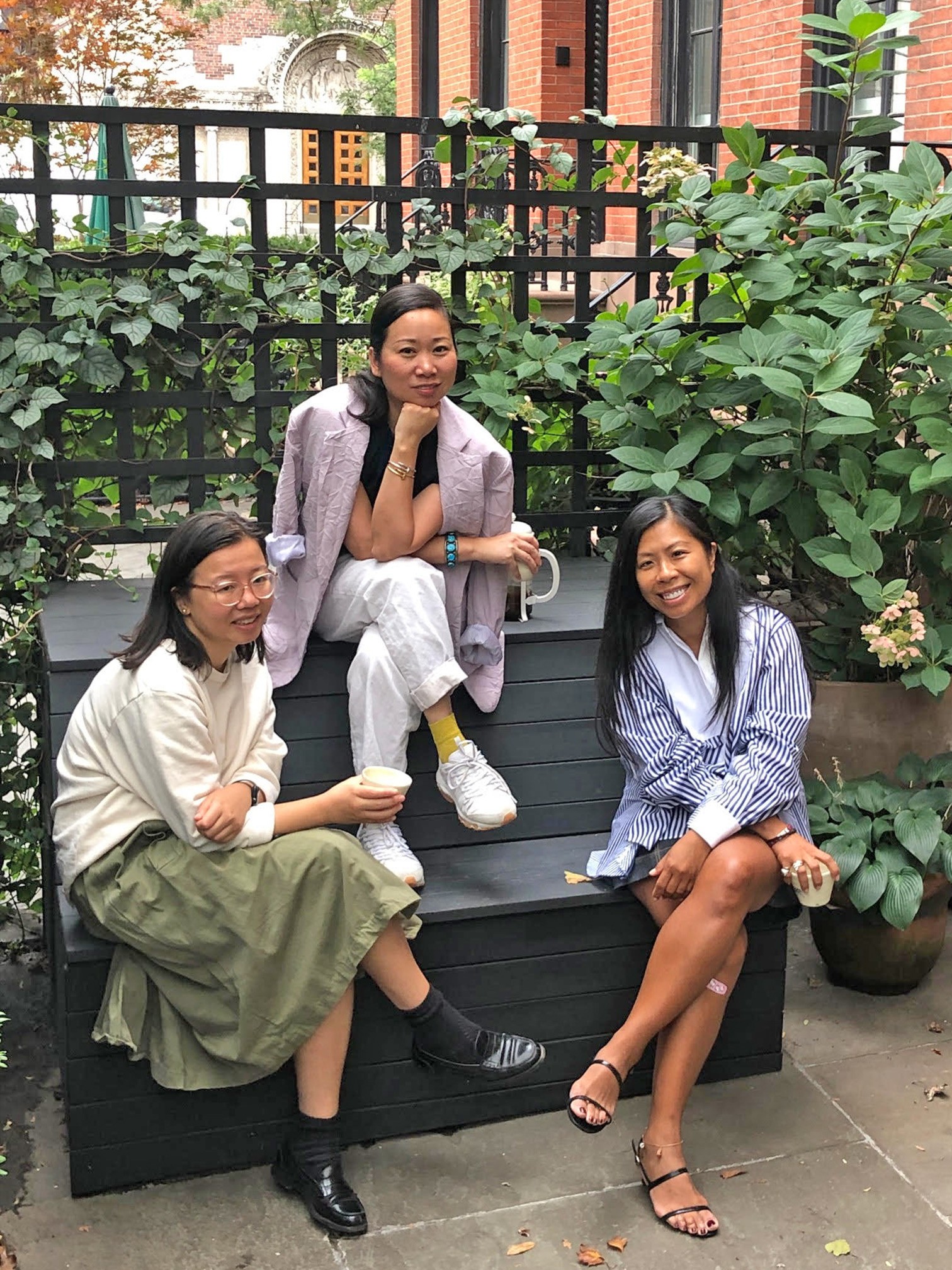 Bifen Xu, Wen Zhou and Dora Fung, founders of i-see, a platform for Asian-American women. “For years ... we have been saying ... ‘Where can we go and hear about stories about the people who look like us’, says Zhou. Photo: Esteban Gomez