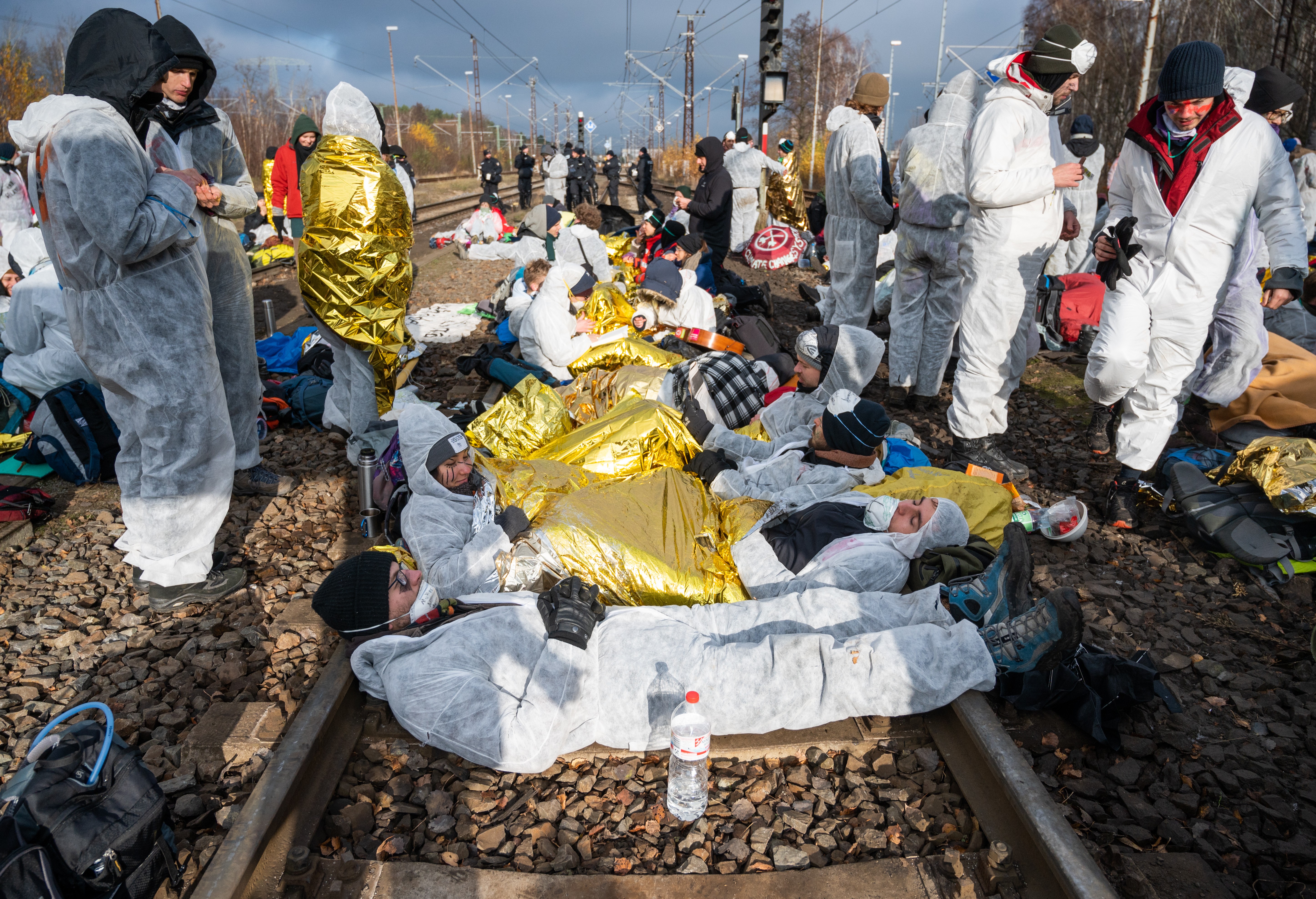 White Clad Campaigners Occupy German Coal Mines In Climate Protest South China Morning Post